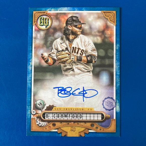 Topps Other - Topps, Brandon Crawford Autographed Baseball Card, 2022
